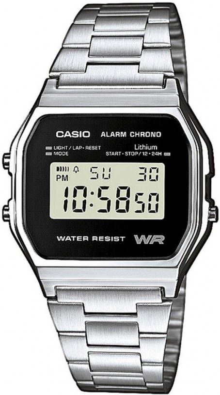 Casio Horloges Vintage Iconic A158WEA 1EF Zilverkleurig online kopen
