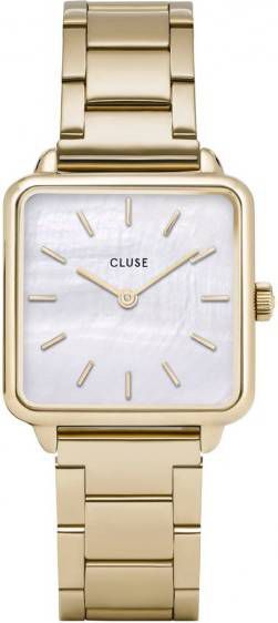 Cluse Horloges La Tetragone Three Link Gold Wit online kopen