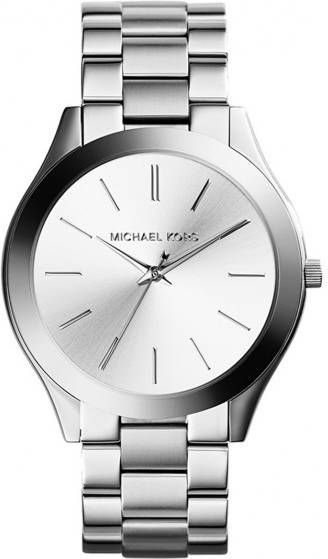 Michael Kors Horloges Slim Runway MK3178 Zilverkleurig online kopen