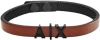 Armani Exchange AXG0054001 Armband van leer en roestvrij staal met logo online kopen