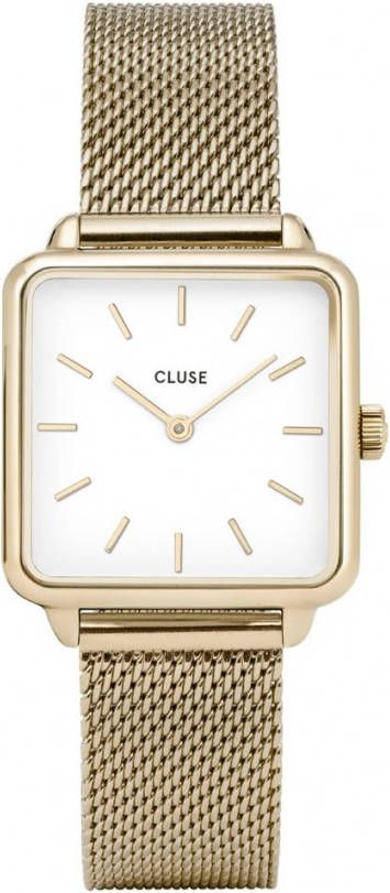 Cluse Horloges La Tetragone Mesh Gold White Goudkleurig online kopen