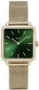 Cluse Horloges La Tetragone Mesh Gold Plated Forest Green Goudkleurig online kopen