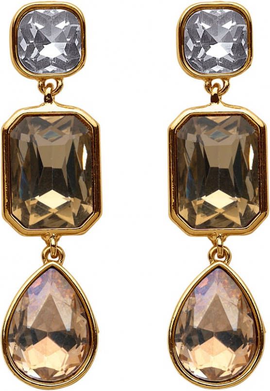 KLiNGEL Oorbellen met glasstenen Geelgoudkleur online kopen