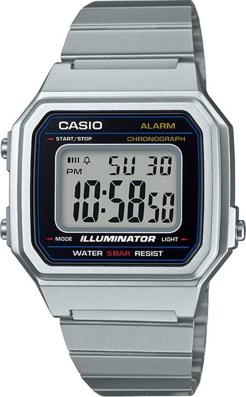 Casio Horloges Vintage Edgy B650WD 1AEF Zilverkleurig online kopen