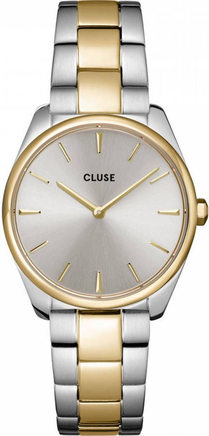 Cluse Horloges Feroce Petite Steel Silver Gold colored Zilverkleurig online kopen