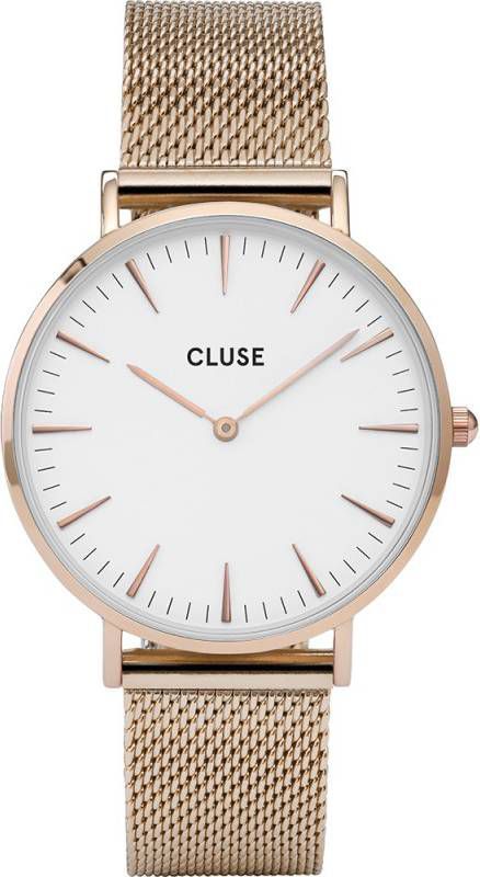 CLUSE La Boheme CL18112 Horloge met mesh band in ros&#xE9;goud Ros&#xE9;goud online kopen