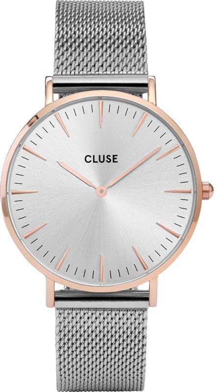 Cluse Horloges Boho Chic Mesh Rose Gold Silver Zilverkleurig online kopen