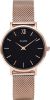 Cluse Horloges Minuit Mesh Rose Gold Plated Black Ros&#233, goudkleurig online kopen