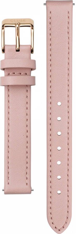 Cluse Horlogebandjes Strap 12 mm Leather Rosegold colored Roze online kopen