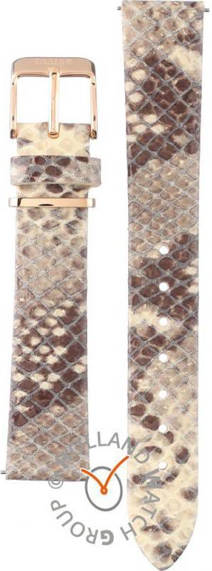 Cluse Horlogebandjes Strap Leather 16 mm Rose Gold colored Lichtbruin online kopen