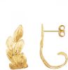 Diemer Gold Oorbellen Blad van 14 kt. goud Geelgoudkleur online kopen