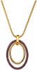 Jacques Lemans Hanger met ketting met Stardust coating Geelgoudkleur online kopen