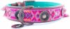 DWAM Halsband Boho Rosa Roze&Turquoise Hondenhalsband 41 51x4.0 cm online kopen