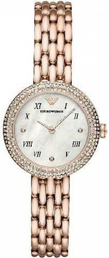 Emporio Armani Fashion Stainless Steel Watch , Geel, Dames online kopen