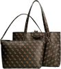 Guess Eco Brenton Tote Bag , Bruin, Dames online kopen