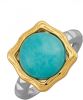 KLiNGEL Damesring met 1 Peru amazoniet Turquoise online kopen