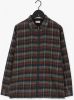 Dstrezzed Donkergroene Overshirt Shirt Jacket Zip Flannel Check online kopen
