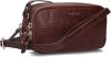 Loulou Essentiels Cognac Schoudertas Mobilebag Classy Croc online kopen