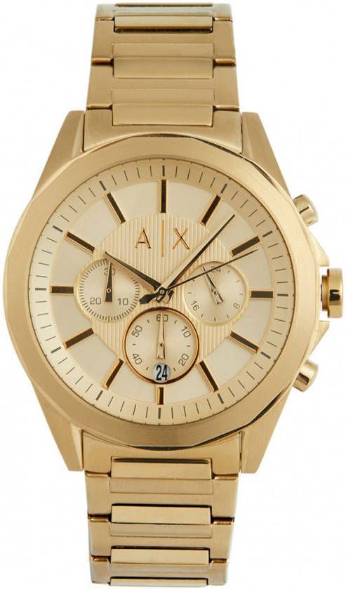 Armani Exchange AX2602 Roestvrijstalen horloge in goud Goud online kopen