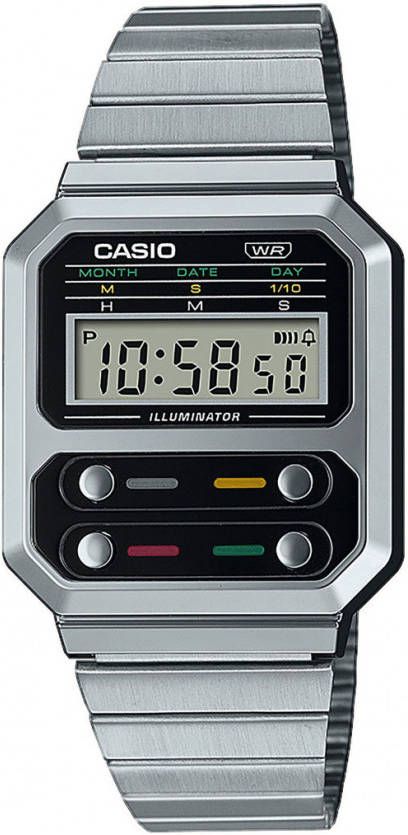 Casio Horloges Vintage A100WE 1AEF Zilverkleurig online kopen