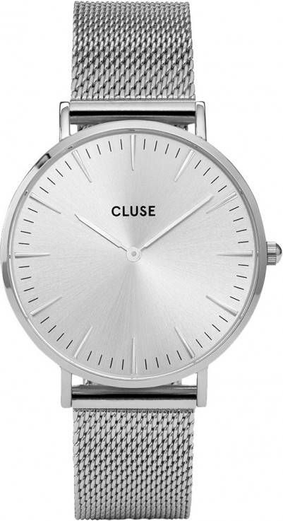 Cluse Horloges Boho Chic Mesh Silver Colored Black Zilverkleurig online kopen