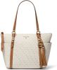 Michael Kors Sullivan Medium Logo Top Zip Tote Bag , Beige, Dames online kopen