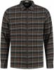 Dstrezzed Donkergroene Overshirt Shirt Jacket Zip Flannel Check online kopen