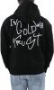 In Gold We Trust Ketting borduurwerk hoodie , Zwart, Heren online kopen