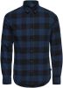 ONLY & SONS geruit slim fit overhemd ONSGUDMUND kobaltblauw online kopen