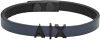 Armani Exchange AXG0053001 Armband van leer en roestvrij staal met logo online kopen