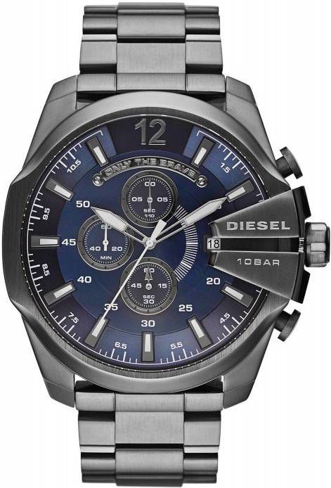 Diesel Horloges Mega Chief DZ4329 Zilverkleurig online kopen
